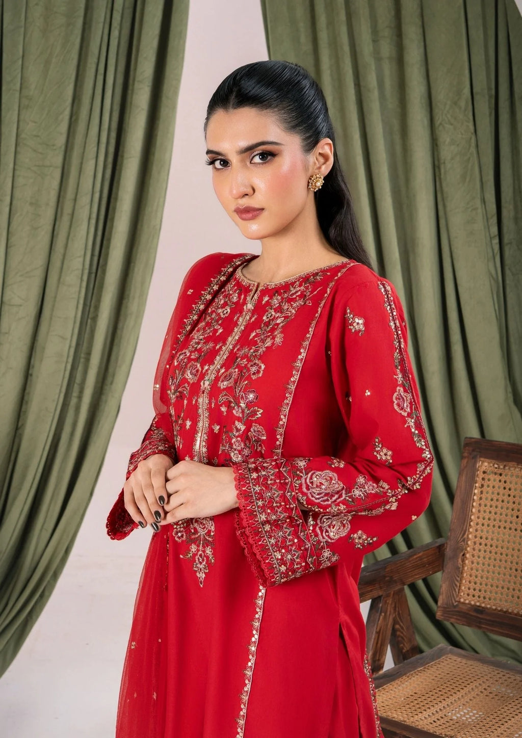 3Pc Embroidered Lawn ZAUQ-S25-0013